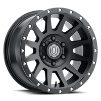 ICON Compression Wheel | Satin Black 18x9 / 6x5.5 / 25MM / 6" BS