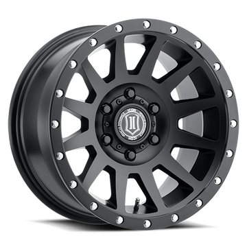 ICON Compression Wheel | Satin Black 18x9 / 6x5.5 / 25MM / 6" BS