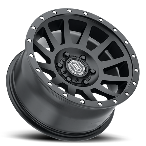 ICON Compression Wheel | Satin Black 18x9 / 6x5.5 / 25MM / 6" BS