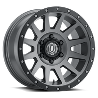 ICON Compression Wheel | Titanium 18x9 / 6x5.5 / 0MM / 5" BS