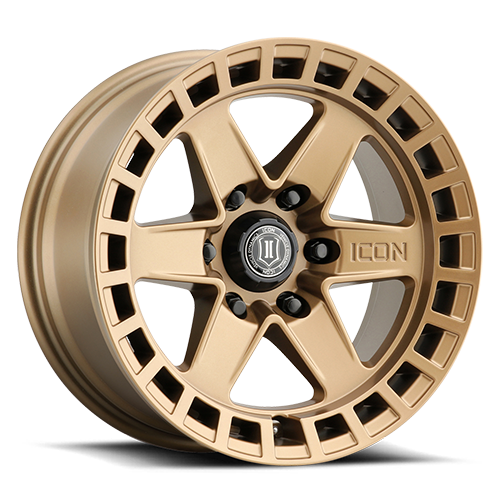 ICON Raider Wheel | Satin Brass 17x8.5 / 6x5.5 / 0MM / 4.75" BS