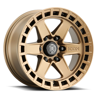 ICON Raider Wheel | Satin Brass 17x8.5 / 6x5.5 / 0MM / 4.75" BS