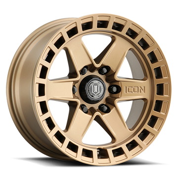 ICON Raider Wheel | Satin Brass 17x8.5 / 6x5.5 / 0MM / 4.75" BS