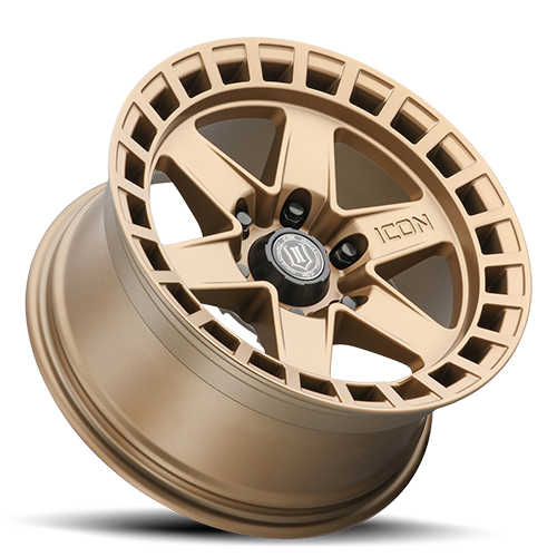 ICON Raider Wheel | Satin Brass 17x8.5 / 6x5.5 / 0MM / 4.75" BS