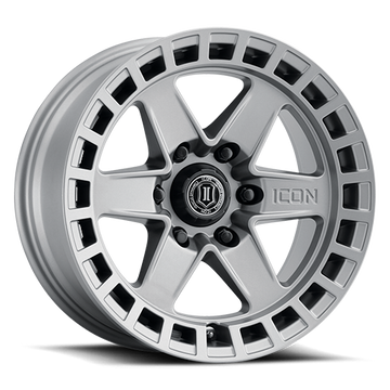 ICON  Raider Wheel | Titanium 17x8.5 / 6x5.5 / 0MM / 4.75" BS