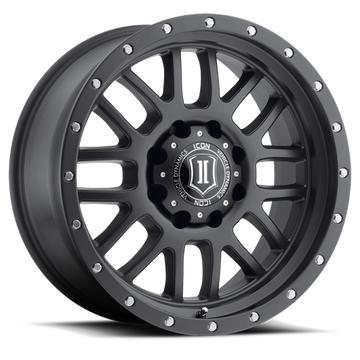 ICON 17x8.5 Alpha Black Wheel